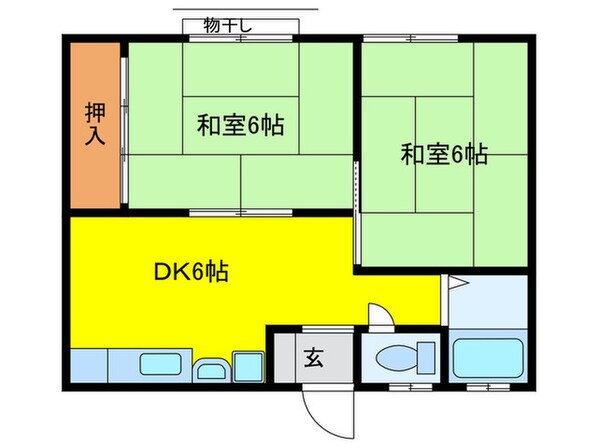 ハイツクリアの物件間取画像